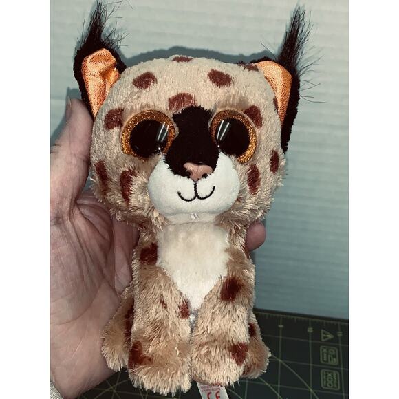 TY Beanie Boos 6" BUCKWHEAT the LYNX Glitter Eyes Tufted Ears So Cute Spots - Picture 13 of 13